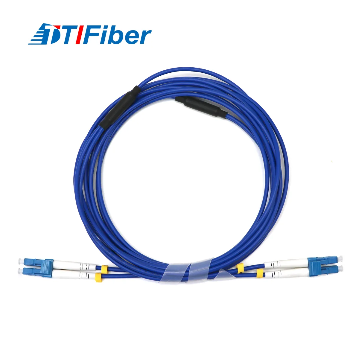 Armored fiber optic patch cord with stainless steel spiral armor