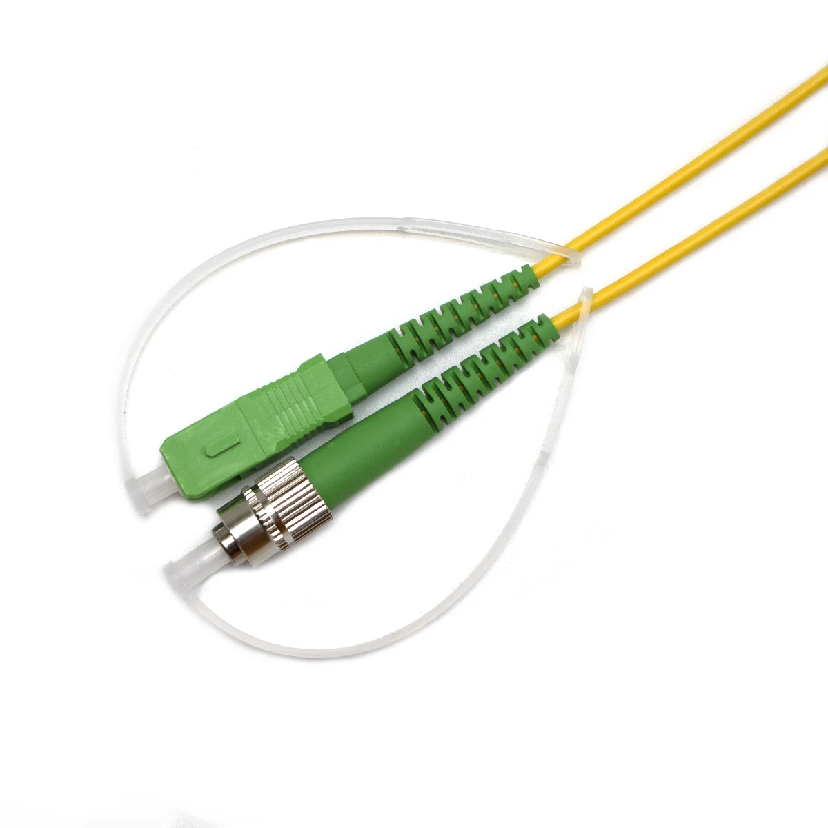 GJYXCH self-supporting drop cable cross-section showing steel wire strength member