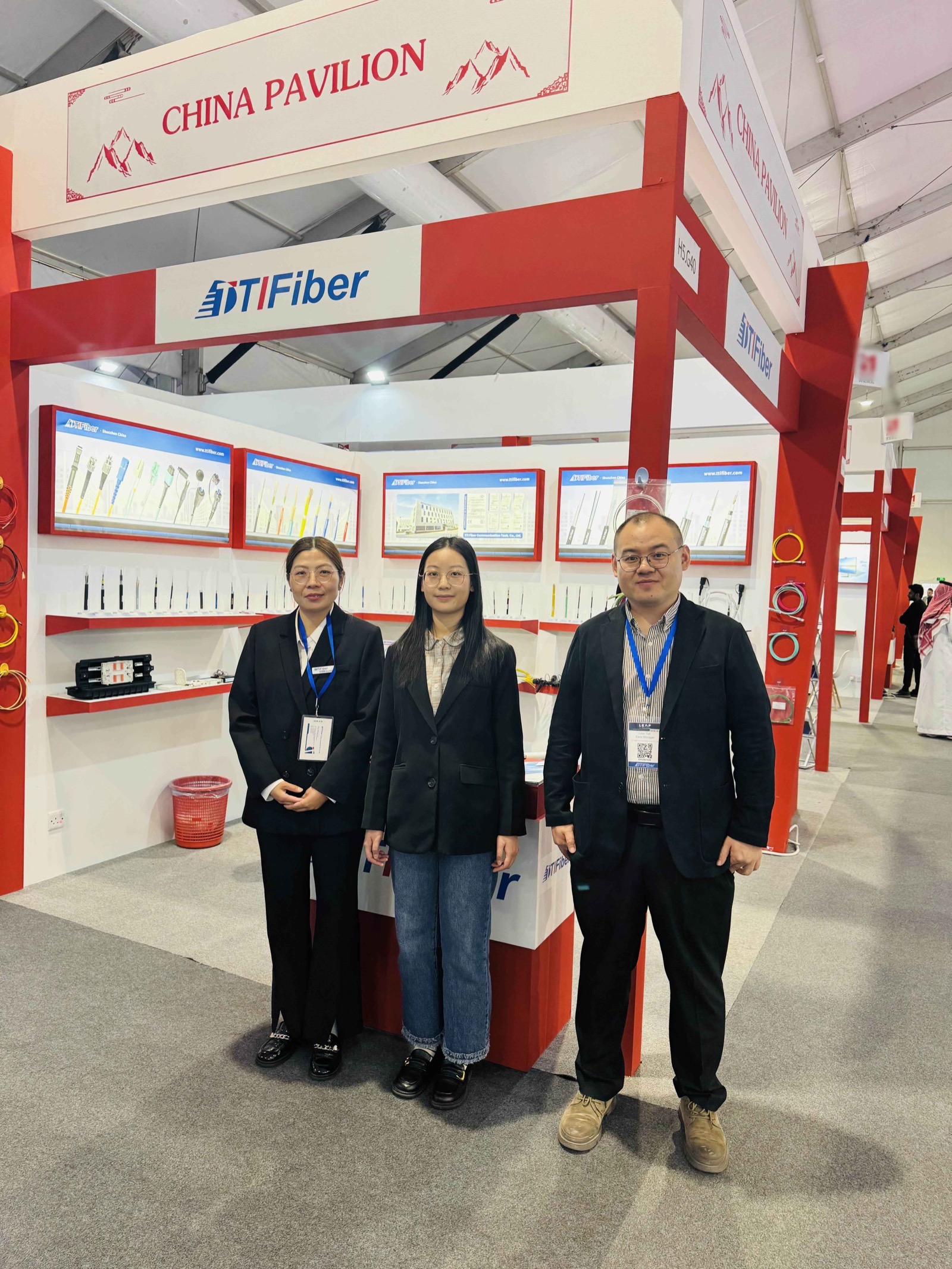 TTI Fiber booth at LEAP 2024 Saudi Arabia