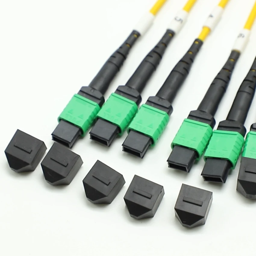 MPO to LC OM3 breakout cable MPO connector end