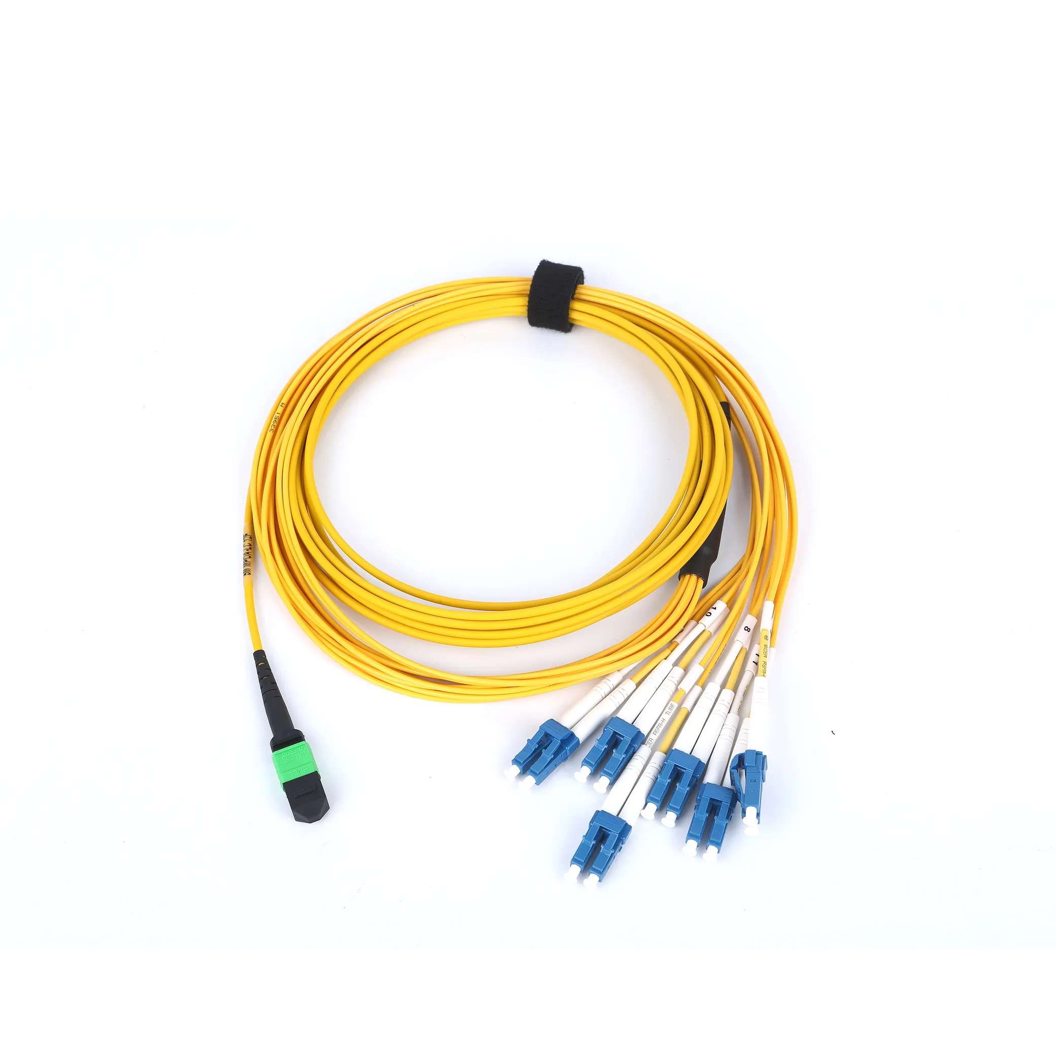 MPO to LC single mode OS2 breakout patch cord fan-out cable