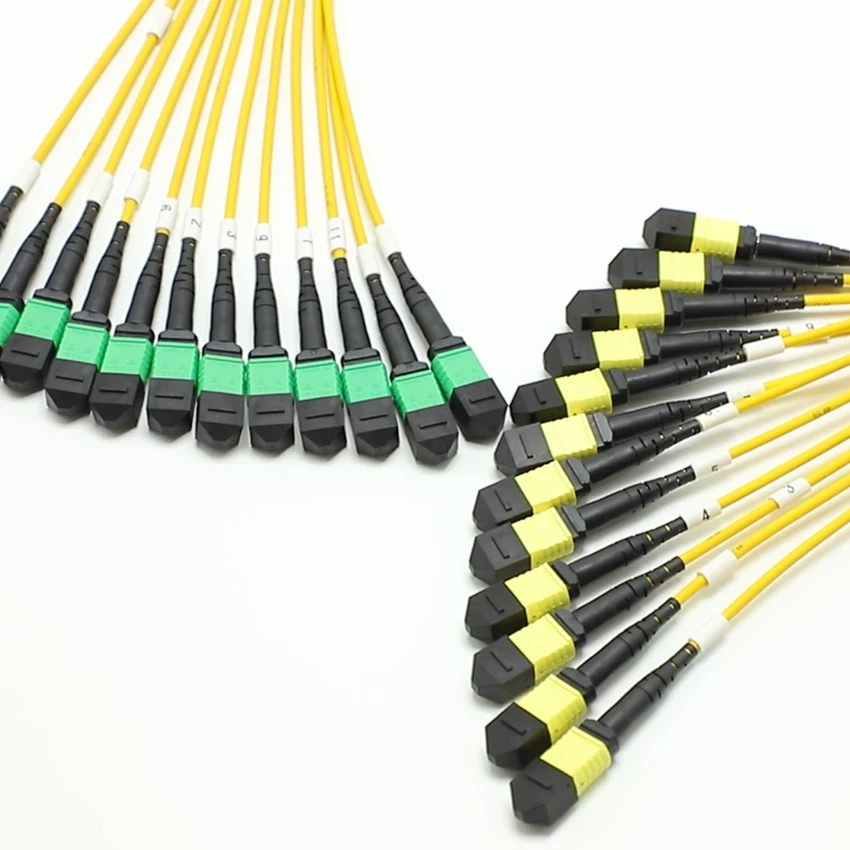 MTP to MTP trunk cable with multiple fiber connectors