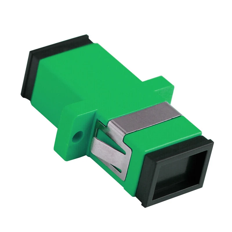 SC fiber optic adapter simplex UPC blue housing