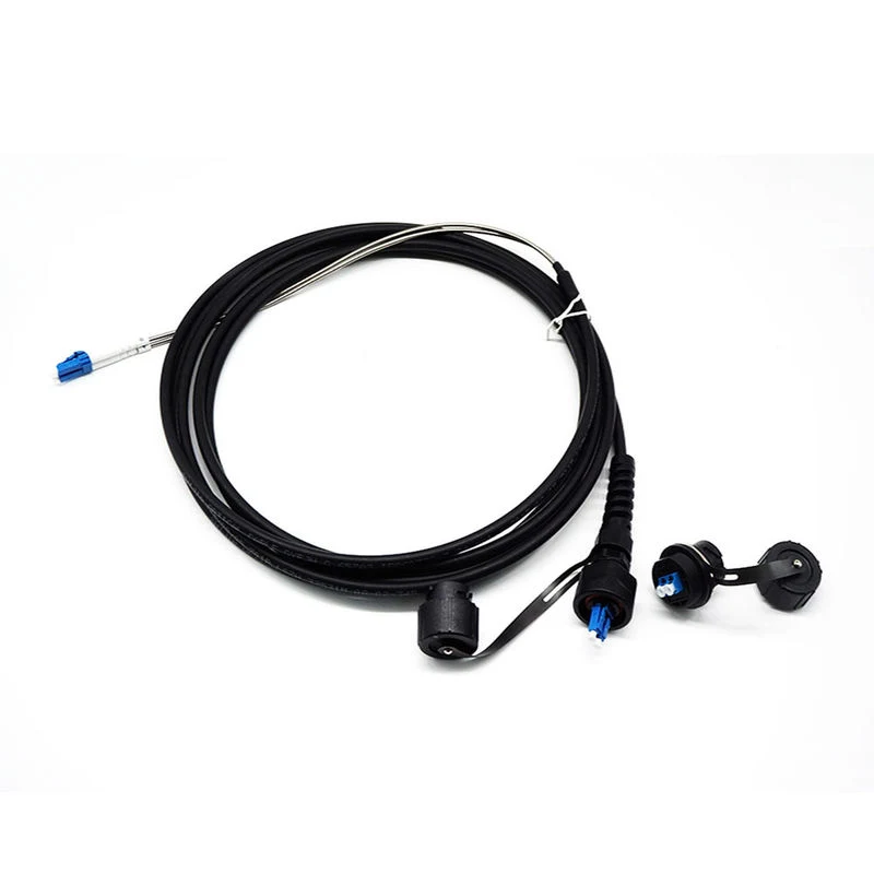 IP67 waterproof fiber optic patch cord with ODVA connectors